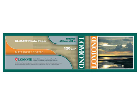 Бумага белый Lomond 24"(A1) 610мм-30м/120г/м2/белый матовое, 1202025