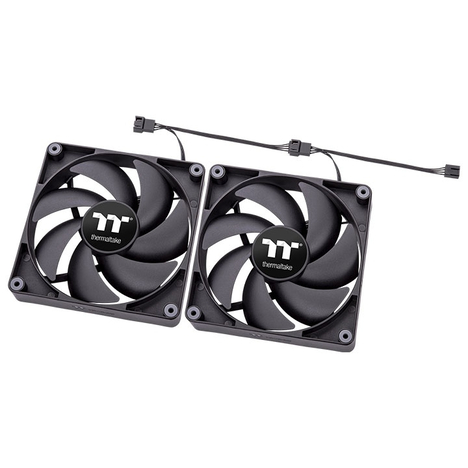 Вентилятор Thermaltake Case Fan CT120 Black (2 pack)
