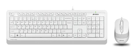 Клавиатура+мышь A4tech Клавиатура + мышь Fstyler F1010 F1010 WHITE, цвет белый