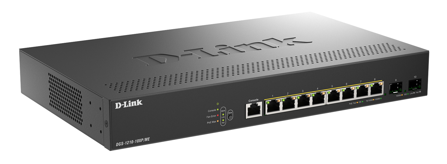 Коммутатор D-LINK DGS-1210-10XP/ME