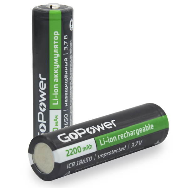 Аккумулятор для компьютерной техники GoPower Аккумулятор Li-ion 18650