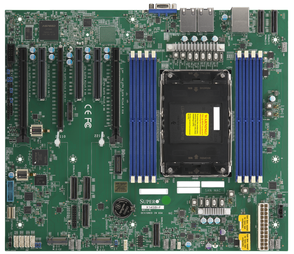 Материнская плата SUPERMICRO LGA-4710 (Socket E2) System on Chip X14SBI-TF