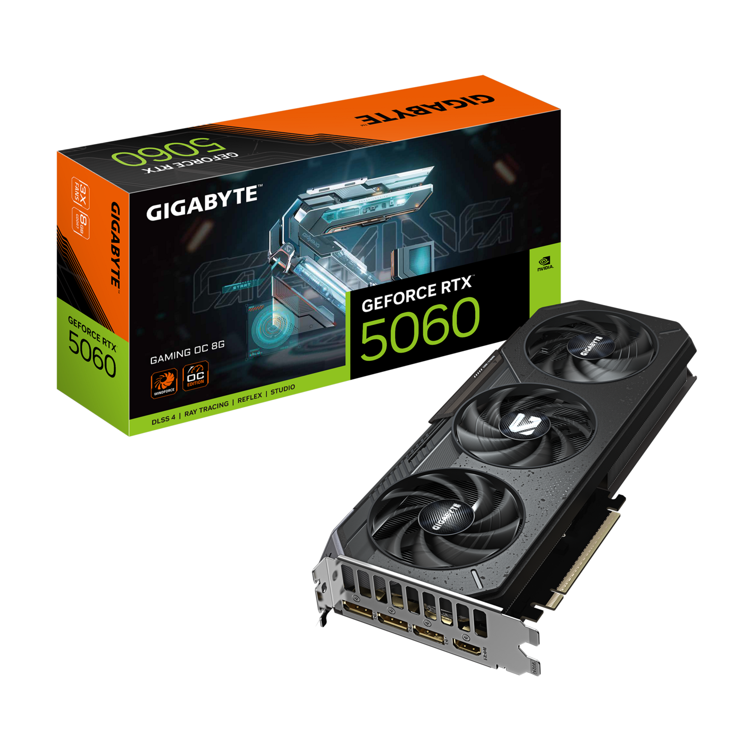 Видеокарта Gigabyte GeForce RTX 5060 8 ΓБ Retail