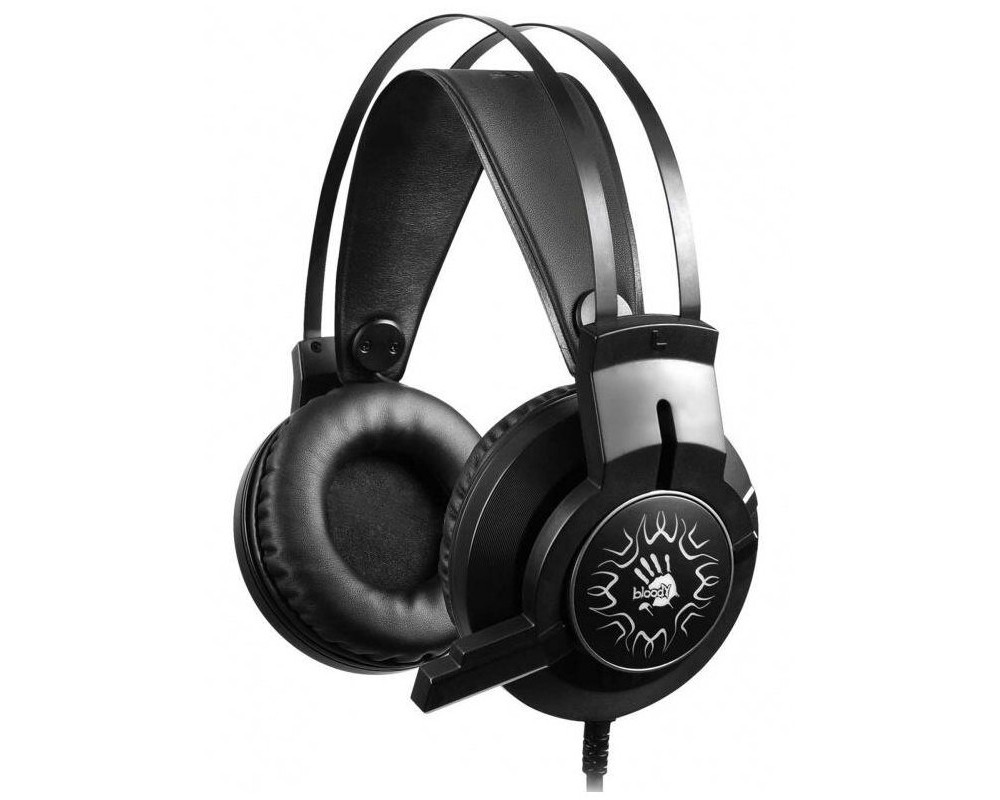 Гарнитура A4tech Bloody J437, цвет красный/черный