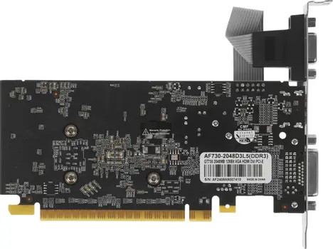 Видеокарта Afox GeForce GT 730 2 ΓБ Retail