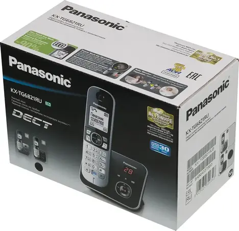 SIP-DECT телефон Panasonic TG6821, автоответчик