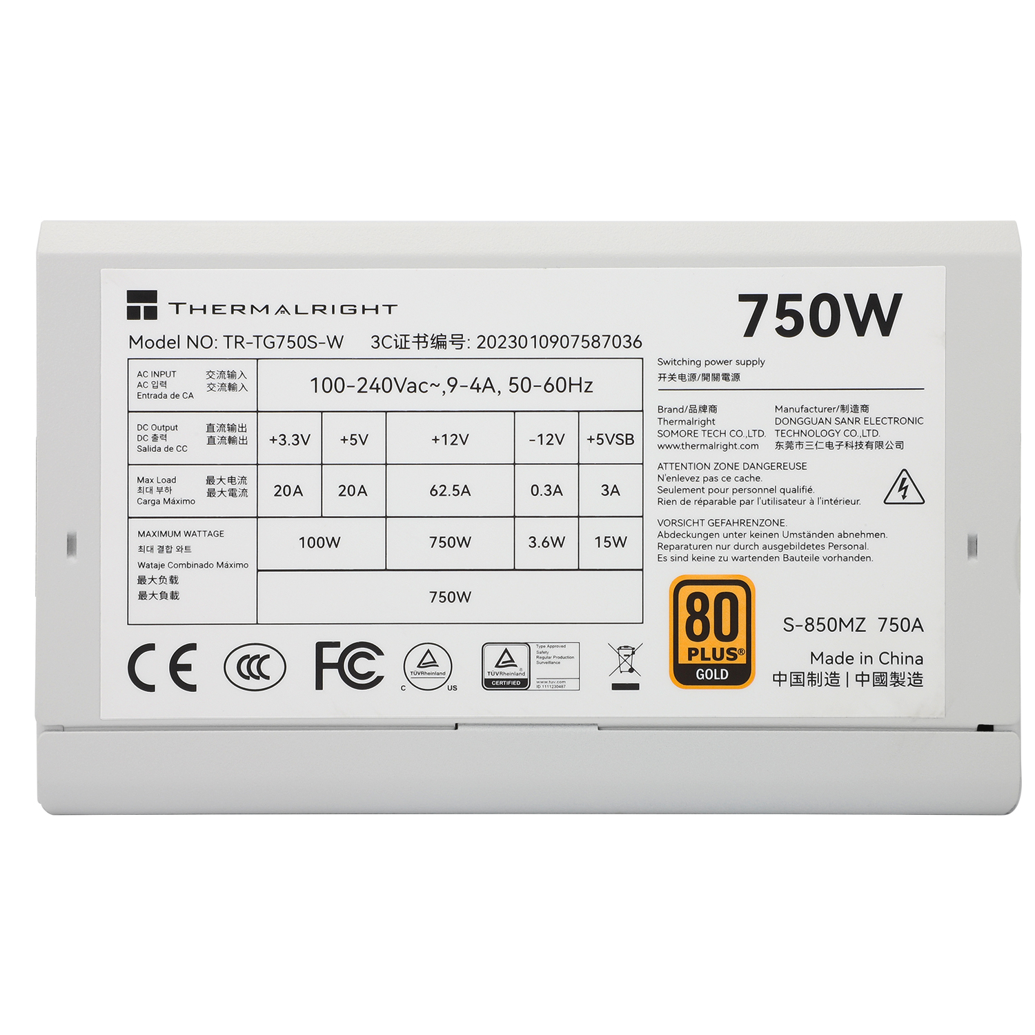 Блок питания Thermalright TR-TG 750S