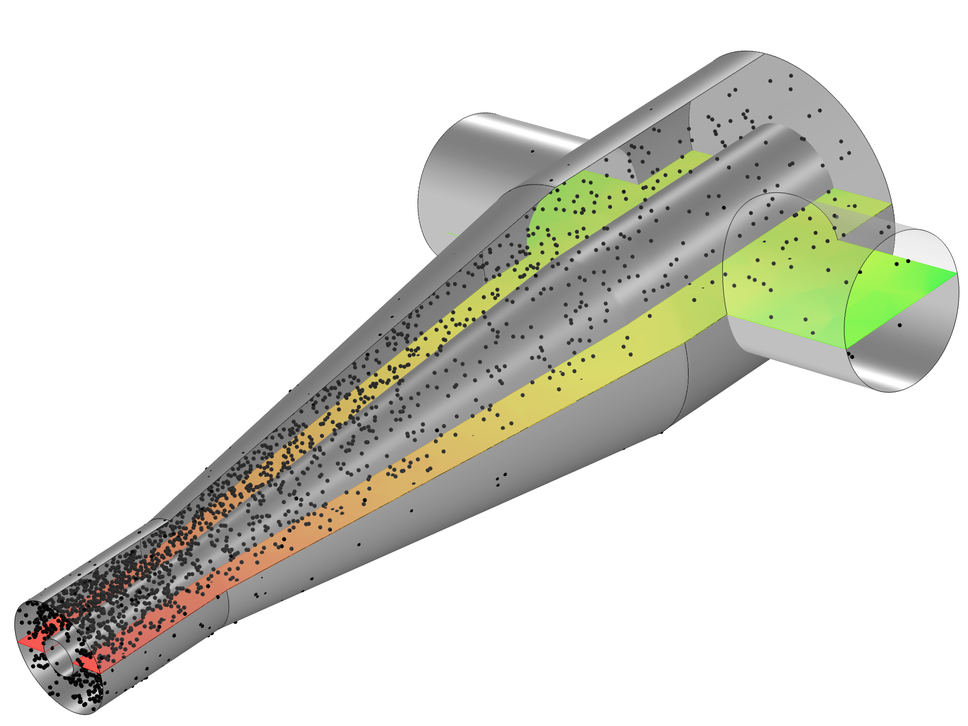 Модуль «Трассировка частиц» для программы COMSOL Multiphysics®