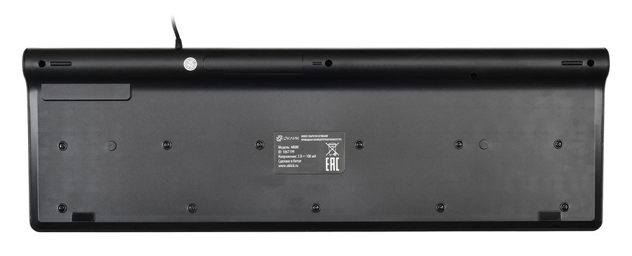 Клавиатура Oklick USB 480M 1067199, цвет черный