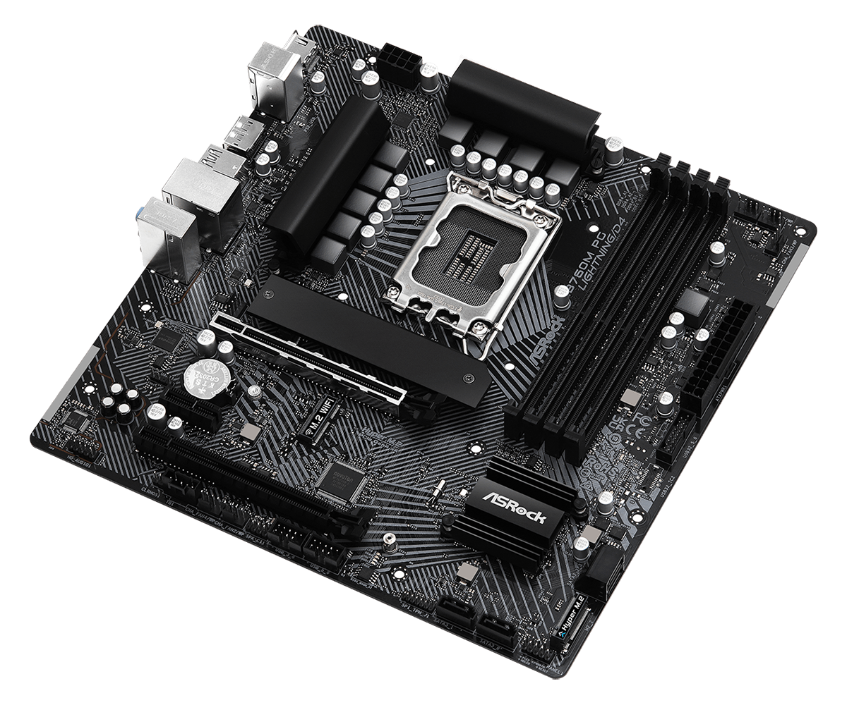 Материнская плата ASRock LGA 1700 Intel B760 B760M PG LIGHTNING/D4