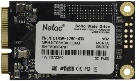 Внутренний твердотельный накопитель Netac SATA III 128Gb