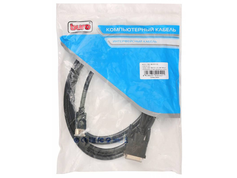 Buro HDMI-19M-DVI-D-3M