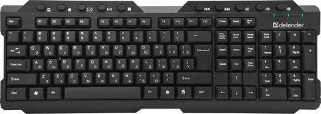Клавиатура Defender Element HB-195 45195, цвет черный