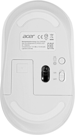 Мышь ACER OMR308 ZL.MCECC.023, цвет белый
