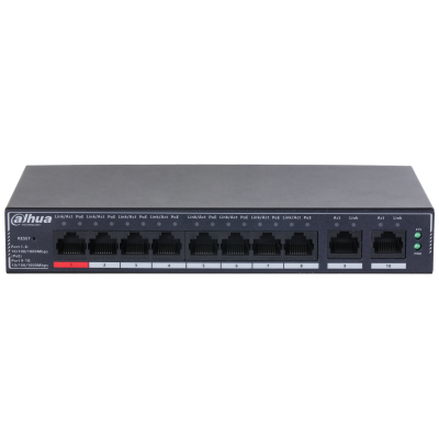 Коммутатор Dahua 10-Port Cloud Managed Gigabit Switch with 8-Port PoE