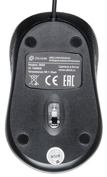 Мышь Oklick Мышь 385M 1066858, цвет черный