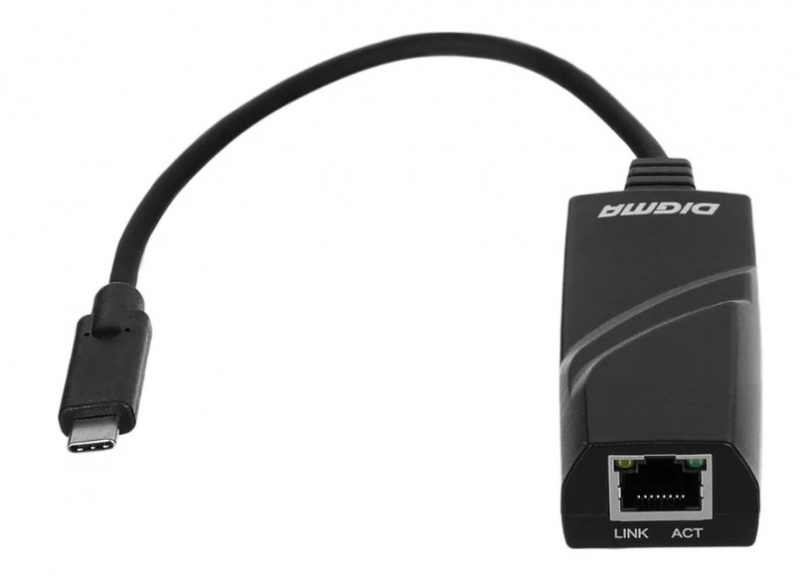 Сетевая карта DIGMA Gigabit Ethernet D-USBC-LAN1000