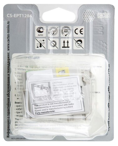 Картридж желтый Cactus CS-EPT1284