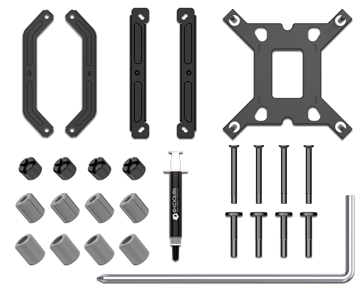 Устройство охлаждения(кулер) ID-Cooling IS-55 Soc-AM5/AM4/1200/1700/1851 черный 4-pin 31.2-31.2dB Al+Cu 125W 450gr Ret (IS-55 BLACK)
