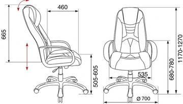 Кресло игровое Бюрократ  VIKING-8