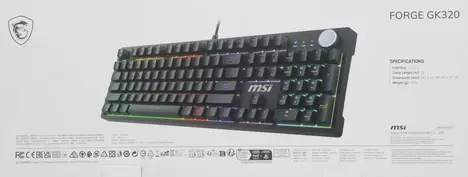 MSI FORGE GK320 S11-04RU259-HH9, цвет черный