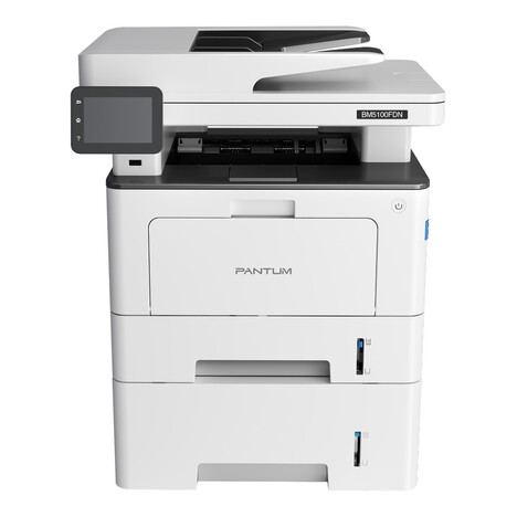 Pantum BM5100FDN, P/C/S/F, Mono laser, А4, 40 ppm (max 100000 p/mon), 1.2 GHz, 1200x1200 dpi, 512 MB RAM, Duplex, DADF50, paper tray 250 pages, USB, LAN, start. cartridge 3000 pages