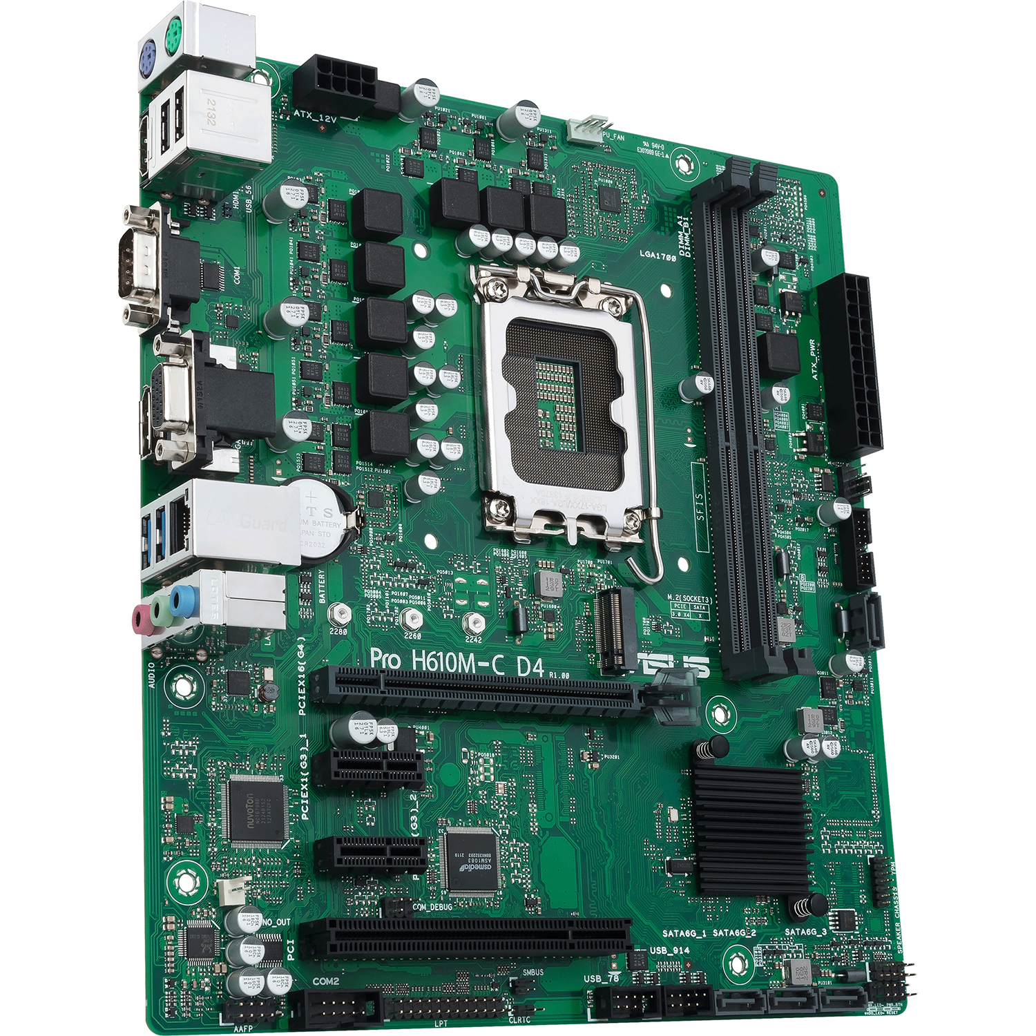 Материнская плата ASUS Intel H610 PRO H610M-C D4-CSM