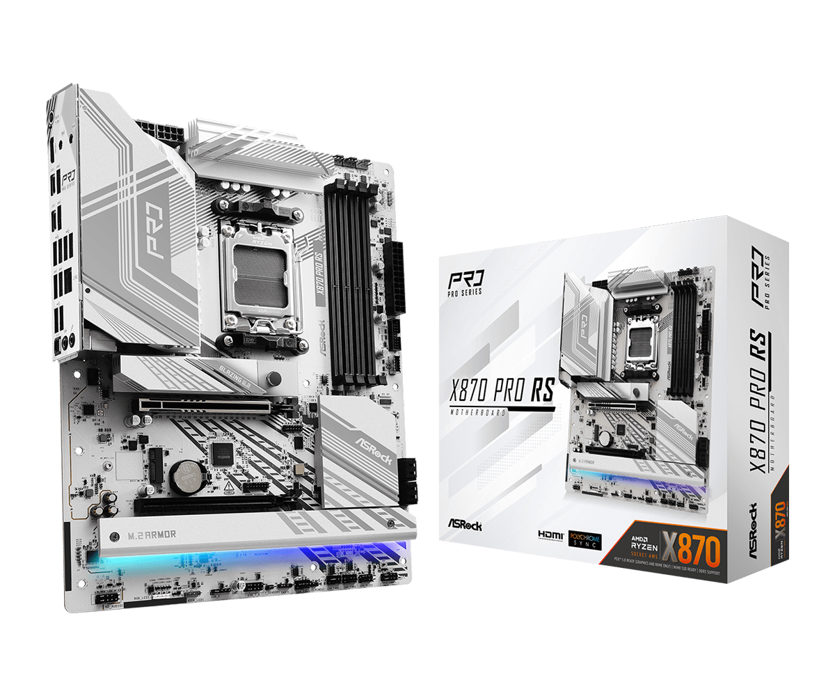 Материнская плата ASRock AM5 AMD X870 X870 PRO RS
