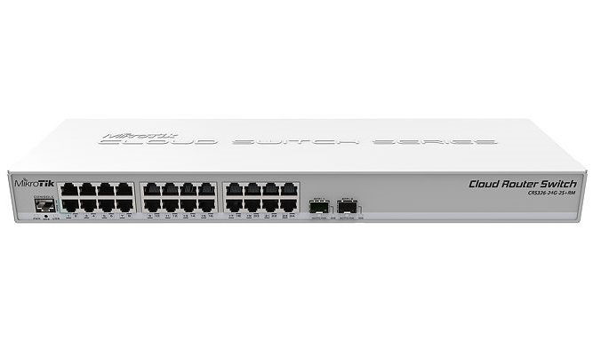 Коммутатор MikroTik CRS326-24G-2S+RM