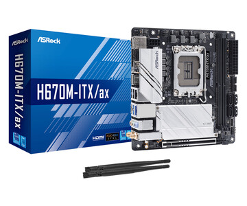 Материнская плата ASRock LGA 1700 Intel H670 H670M-ITX/AX