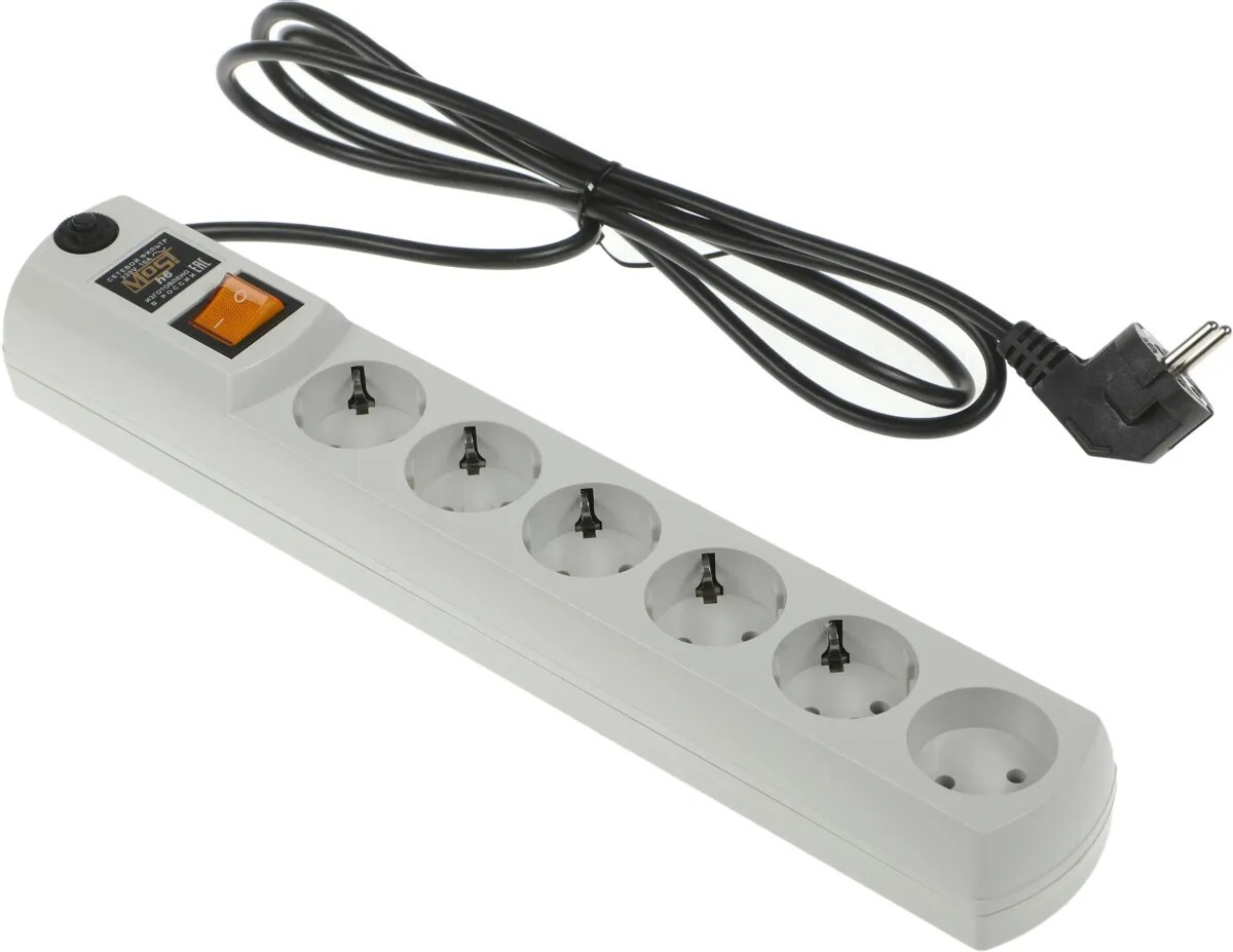 Сетевой фильтр Most Сетевой фильтр H6 2м (6 розеток)