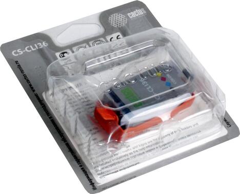 Картридж черный, голубой, пурпурный, желтый Cactus CS-CLI36