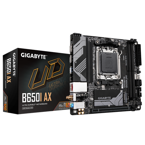 Материнская плата Gigabyte AM5 AMD B650 B650I AX
