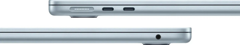 Ноутбук Apple MacBook Air A3240 M4 10 core 16Gb SSD512Gb/10 core GPU 13.6" Liquid Retina (2560x1664) macOS lt.blue WiFi BT Cam (MC6U4LL/A)