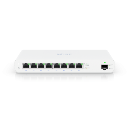 Коммутатор  UISP Switch UISP-S PoE-коммутатор, 8х 1G RJ45, 1х SFP, раздача 110 Вт