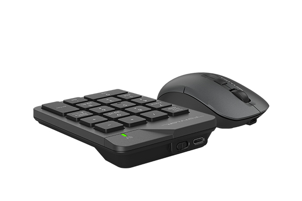 Клавиатура+мышь A4tech Числовой блок Fstyler FG1600C Air FG1600C, цвет темно-серый