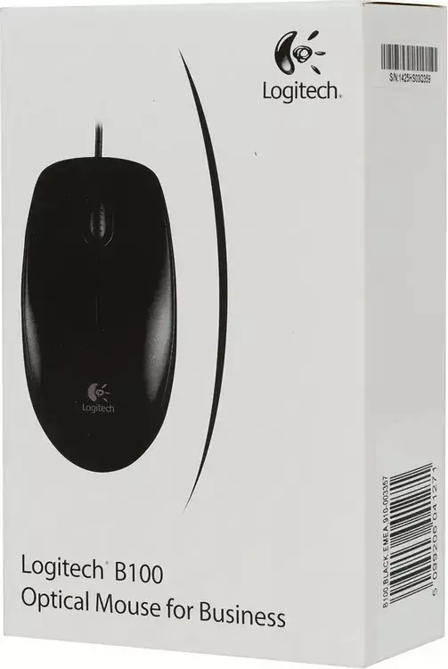 Мышь Logitech B100 910-003357, цвет черный
