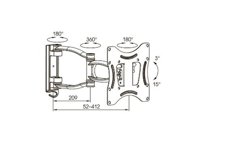 Кронштейн Kromax TECHNO-3