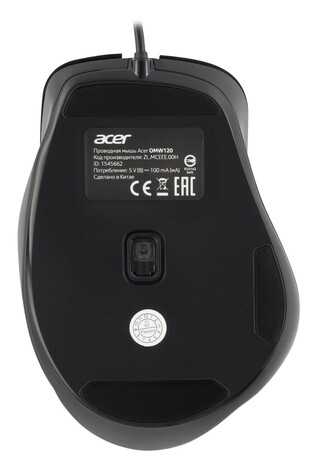 Мышь ACER OMW120 ZL.MCEEE.00H, цвет черный