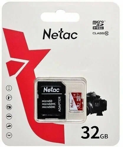Карта памяти Netac MicroSDHC P500 ECO 32GB