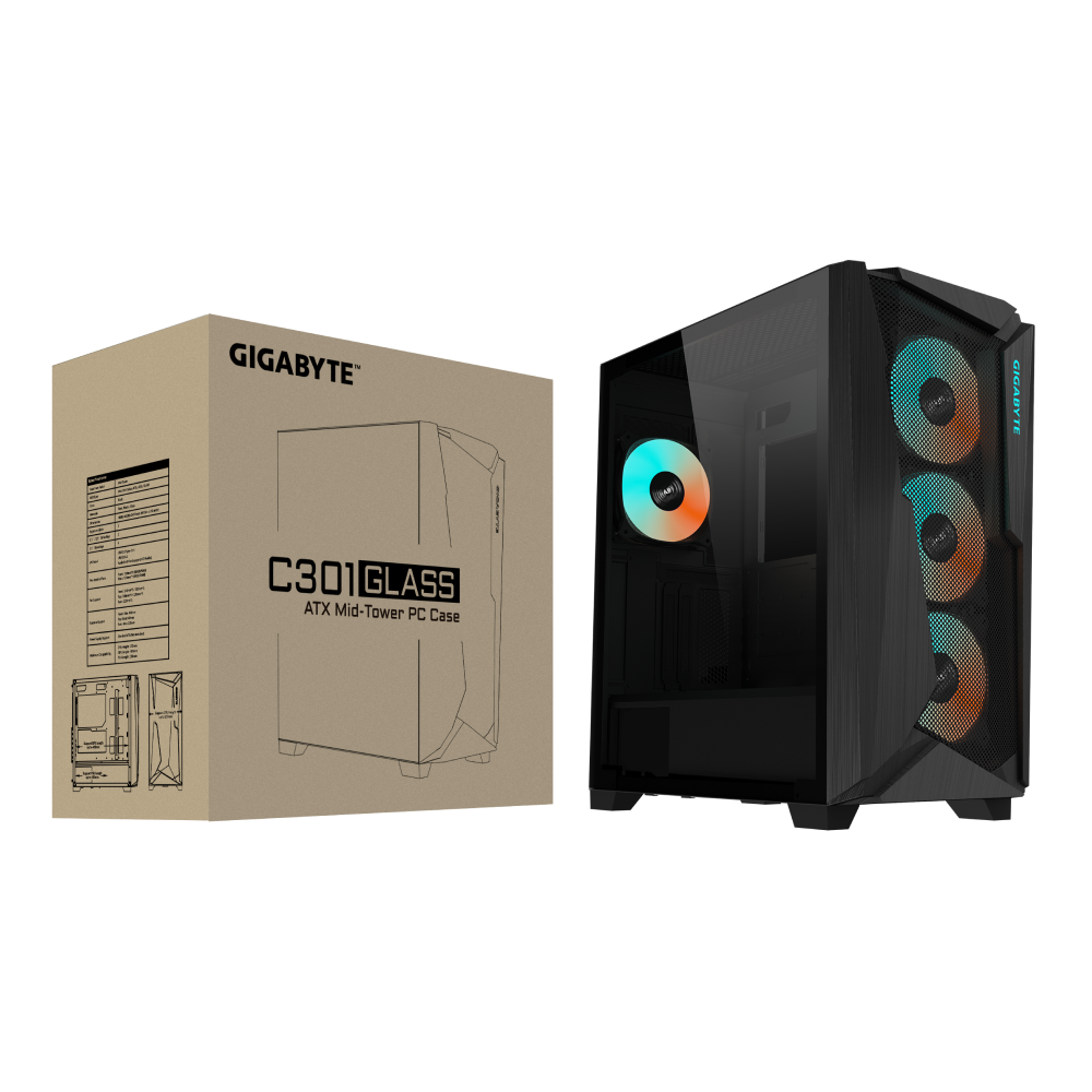 Корпус Gigabyte C301 GLASS