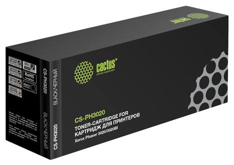 Тонер-картридж черный Cactus CS-PH3020