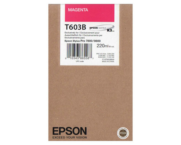 

Картридж пурпурный Epson C13T603B00