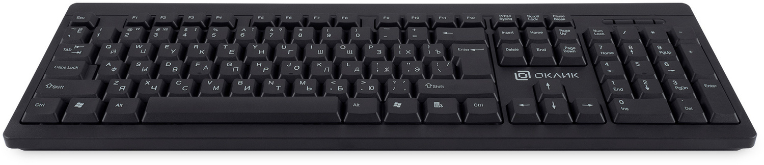 Клавиатура Oklick USB 95KW 1788287, цвет черный