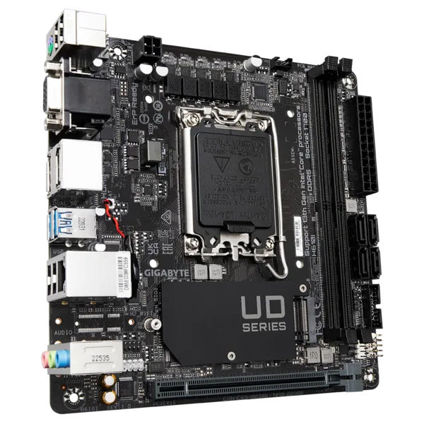 Материнская плата Gigabyte LGA 1700 Intel H610 H610I