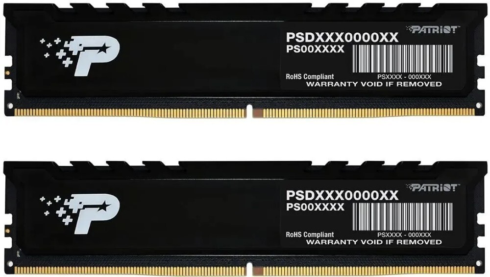 Оперативная память Patriot Signature Premium DDR5 4800МГц 2x32GB, PSP564G4800KH1