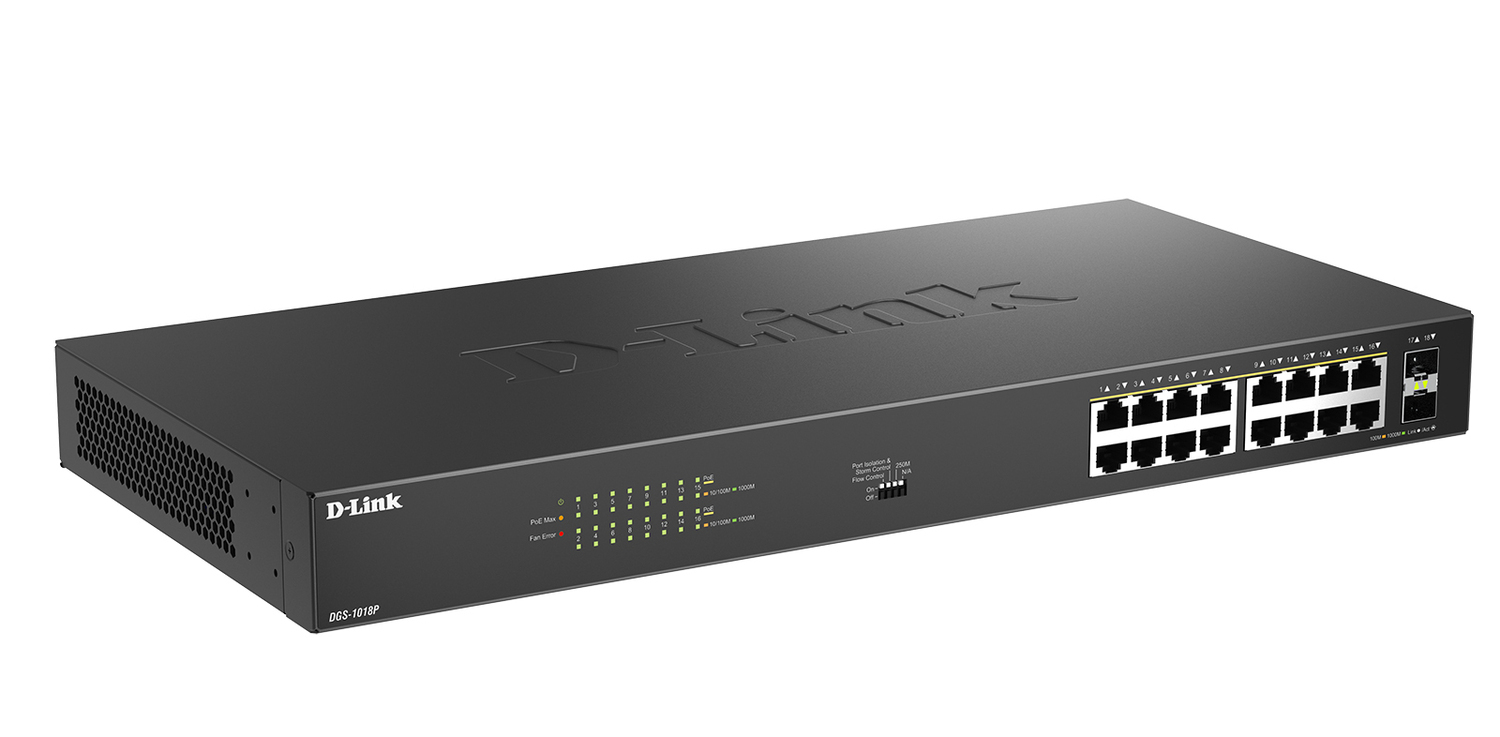Коммутатор D-LINK DGS-1018P