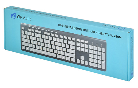 Клавиатура Oklick USB 480M 1067199, цвет черный