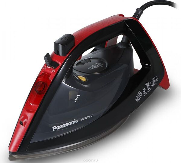 

Утюг Panasonic NI-WT960RTW 2600Вт черный/красный