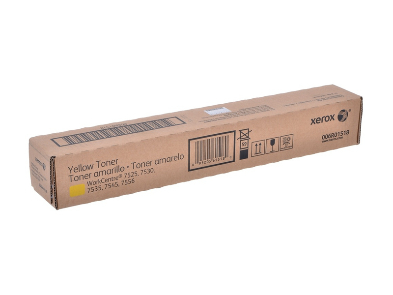 Тонер-картридж Xerox WorkCentre 7525/7530/7535/7545/7556/7830/7835/7845/7855 (15K стр.), желтый